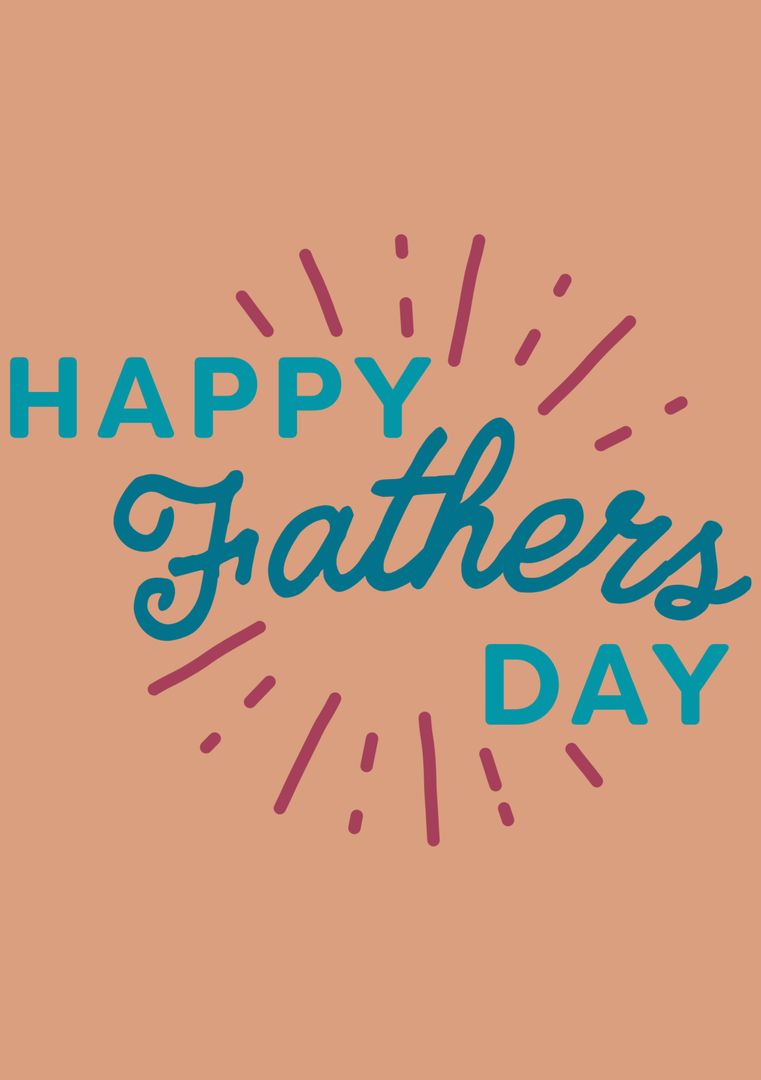 Bright Father's Day Greeting with Festive Design