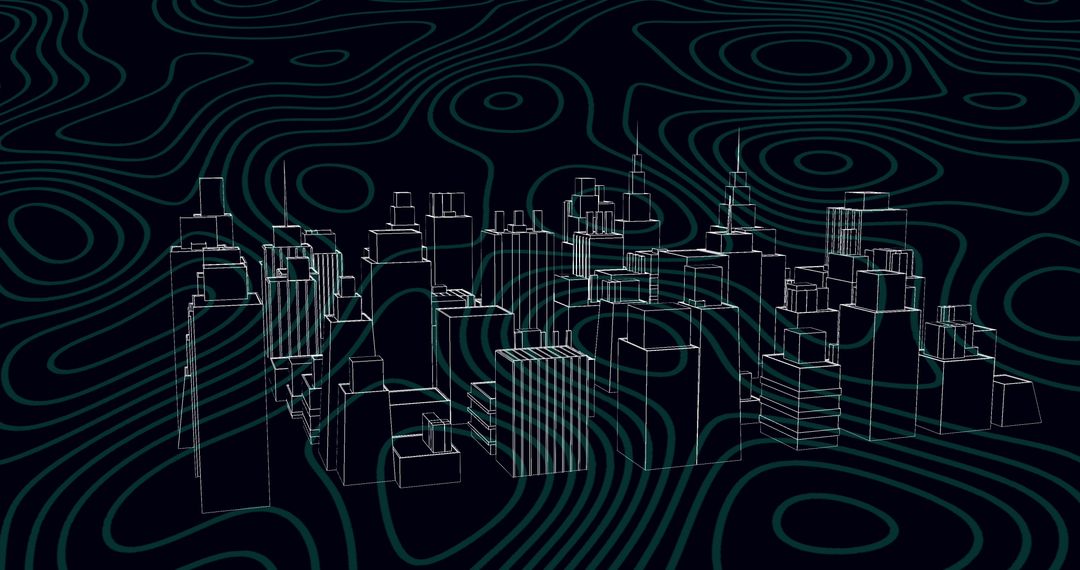 Virtual Metaverse Cityscape with Dynamic Isohypses