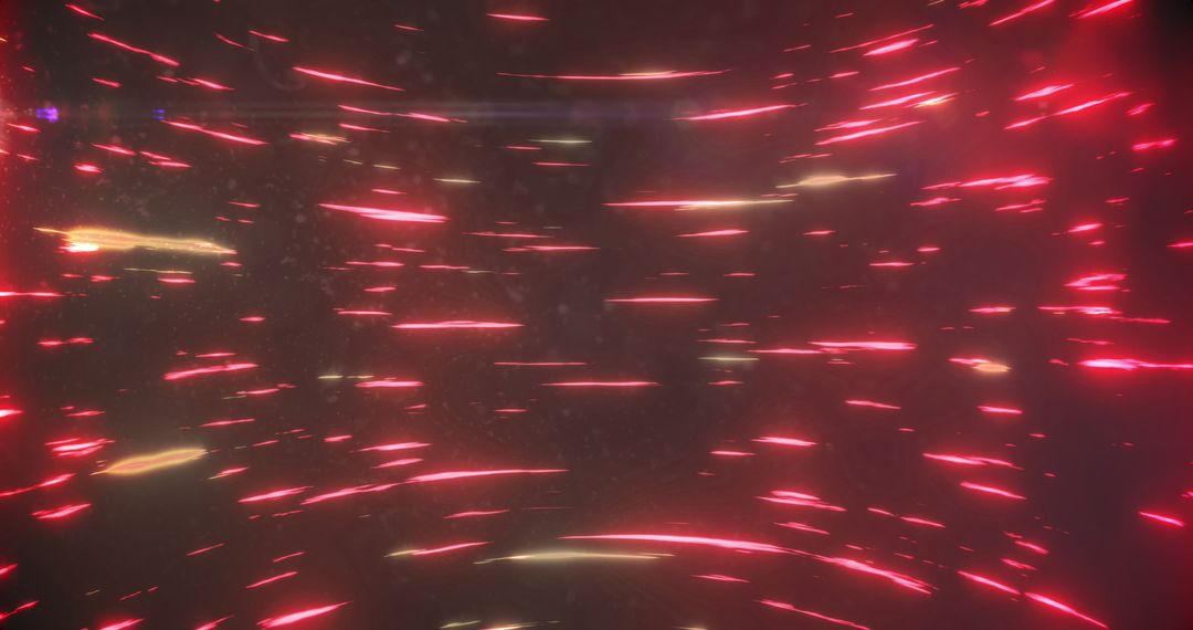 Dynamic Red Lightning Streaks in Cosmic Energy Burst