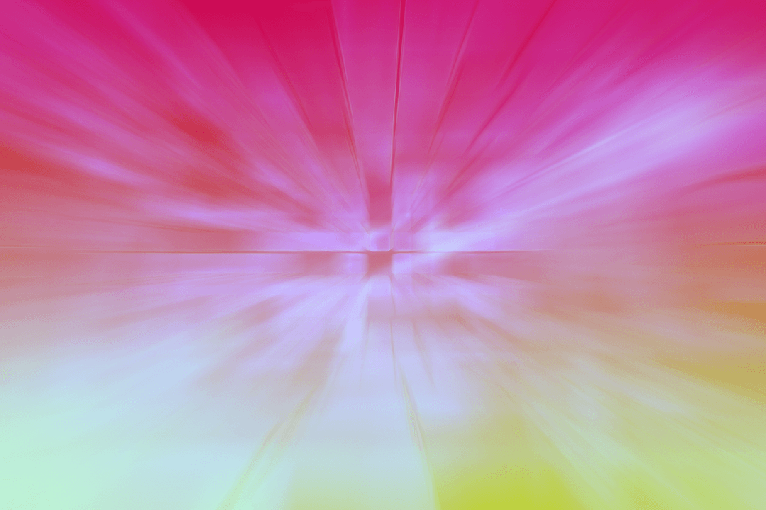 Colorful Abstract Pink Yellow Shapes on Transparent Background