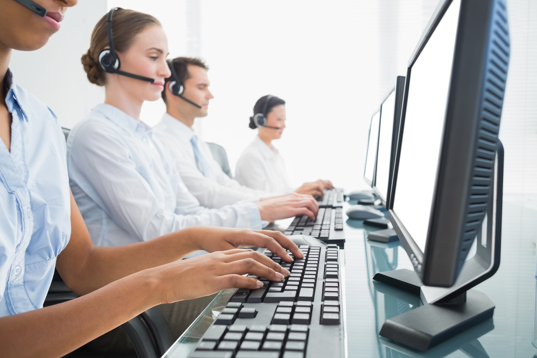 Transparent Dedicated Customer Support Team in Office - Download Free Stock Images Pikwizard.com