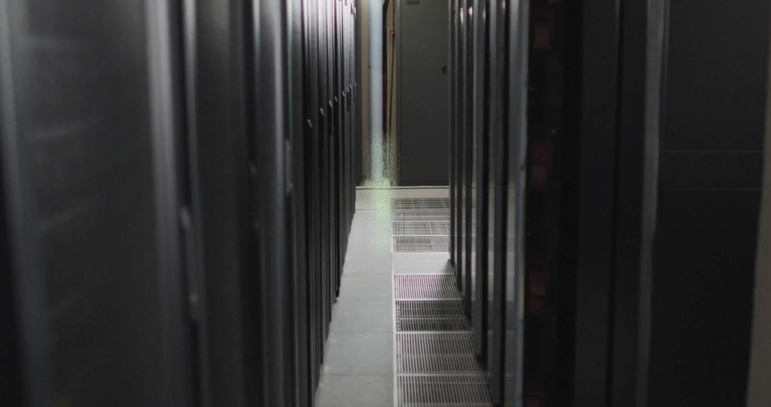 Futuristic Digital Presence Inside Data Center