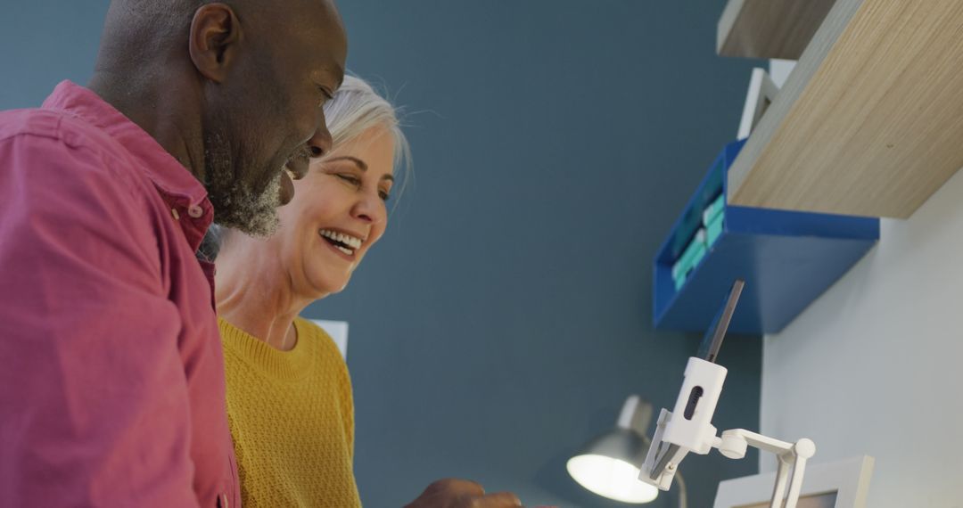 Senior Couple Enjoying Quality Time at Home