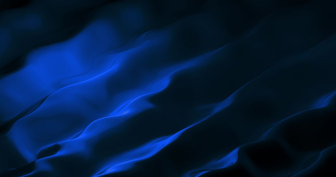 Elegant Blue Liquid Shapes in Pulsating Motion