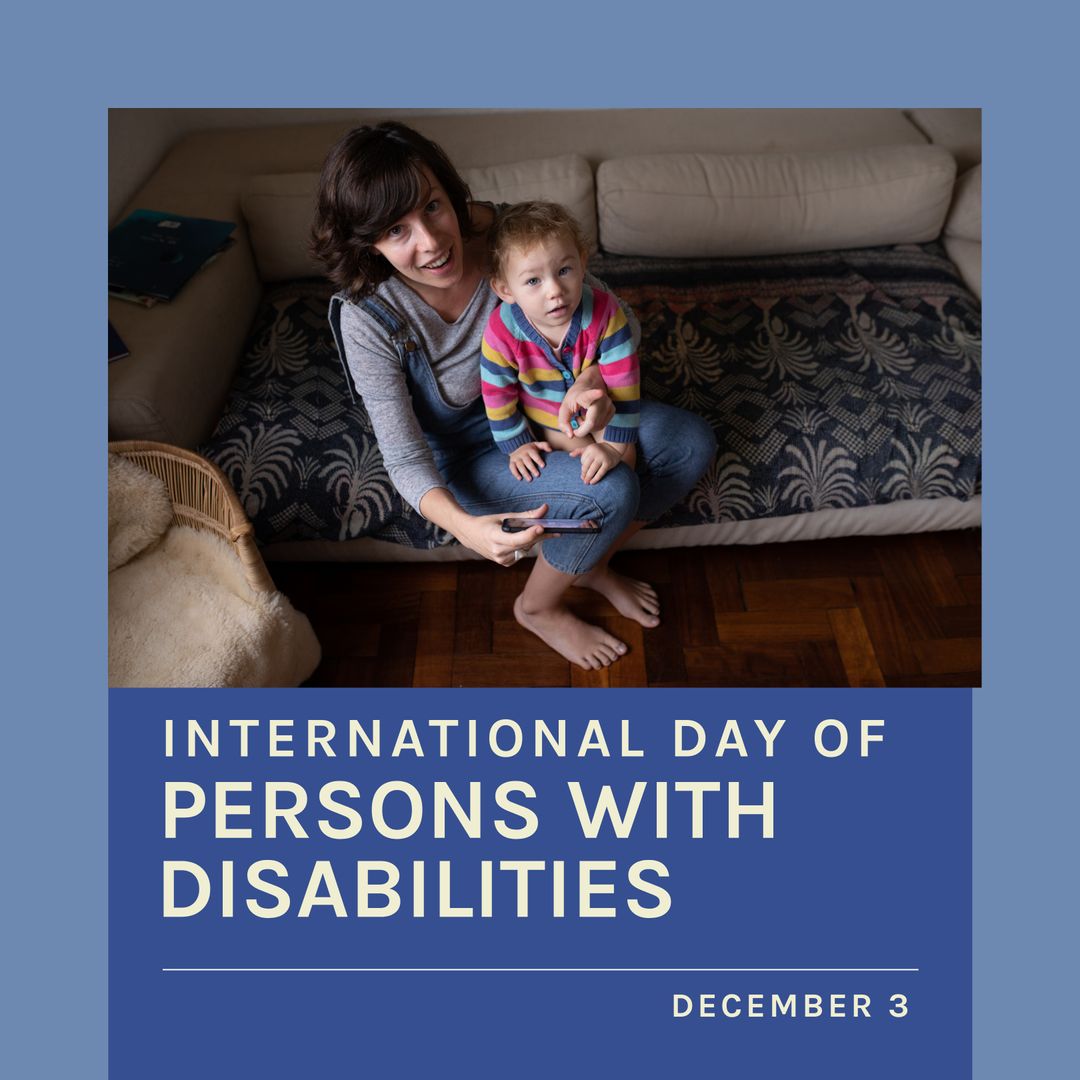 Mother and Daughter Celebrating International Day of Persons with Disabilities