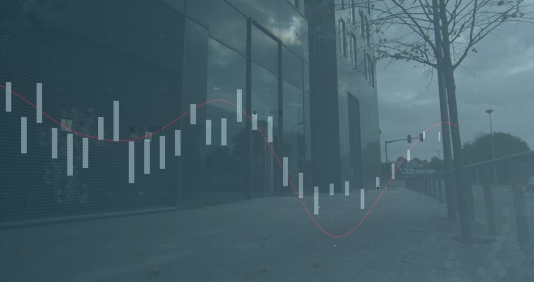 Abstract Financial Data over Modern Office Architecture