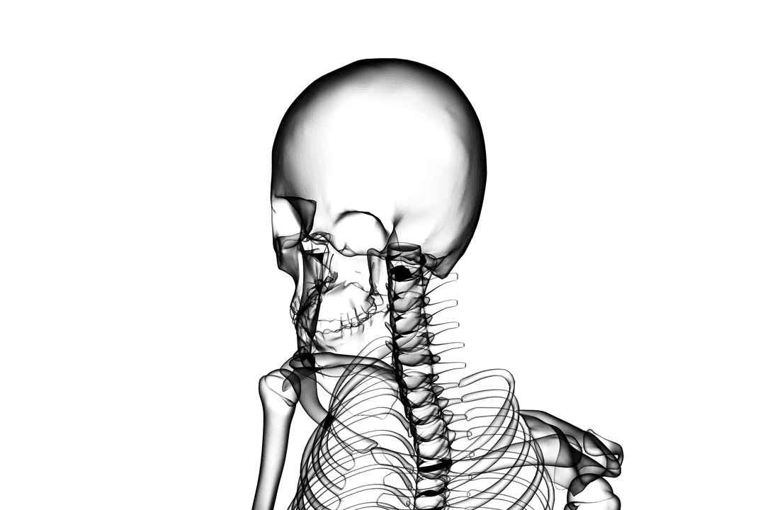 Transparent Anatomical Human Skeleton Sophisticated Display