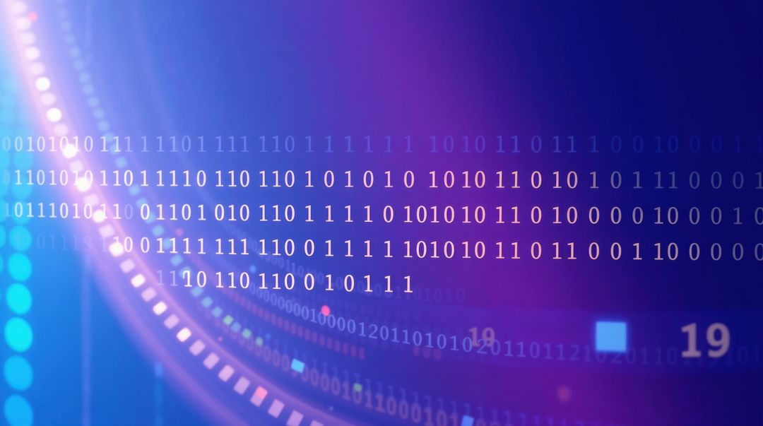 binary code streaming across futuristic digital interface - Free Images, Stock Photos and Pictures on Pikwizard.com