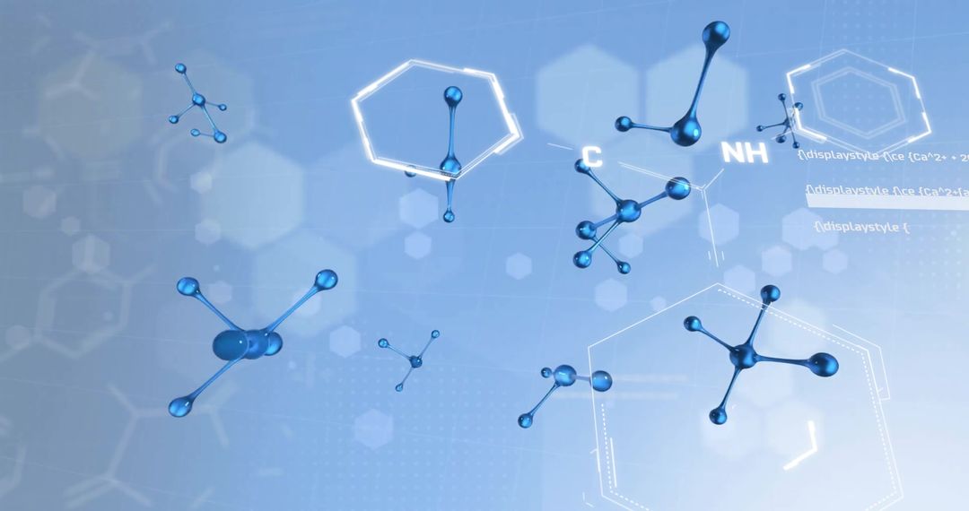 Floating Molecular Structures in Digital Science Space