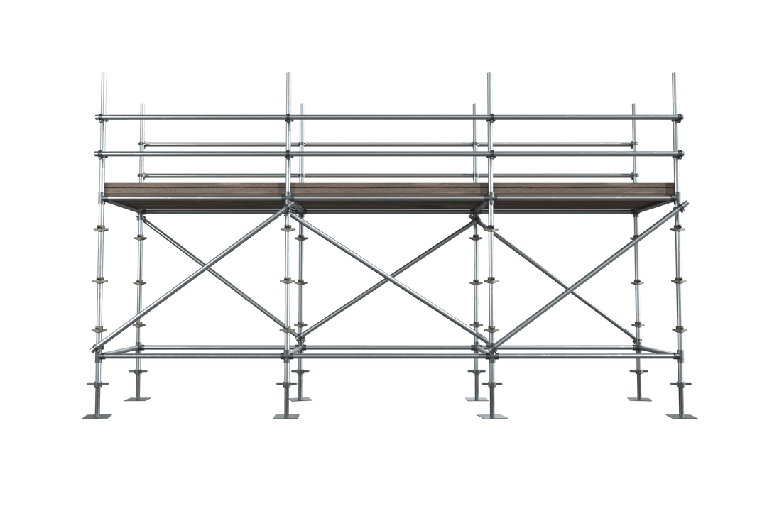 Transparent Scaffolding Structure with Wooden Plank - Download Free Stock Images Pikwizard.com