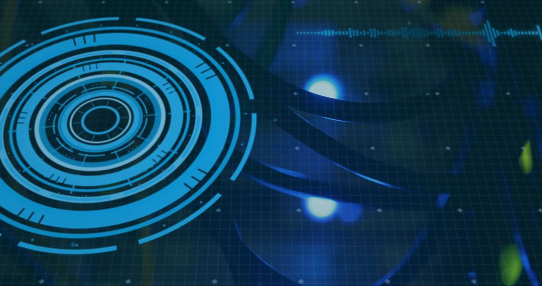 Futuristic Digital Interface with Global Connections Theme