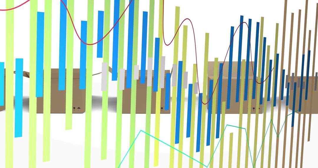 Digital Data and Global Shipping Concept
