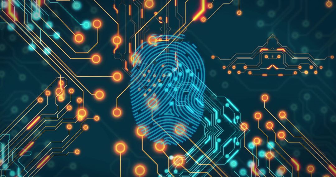 Biometric Fingerprint on Digital Circuit Board