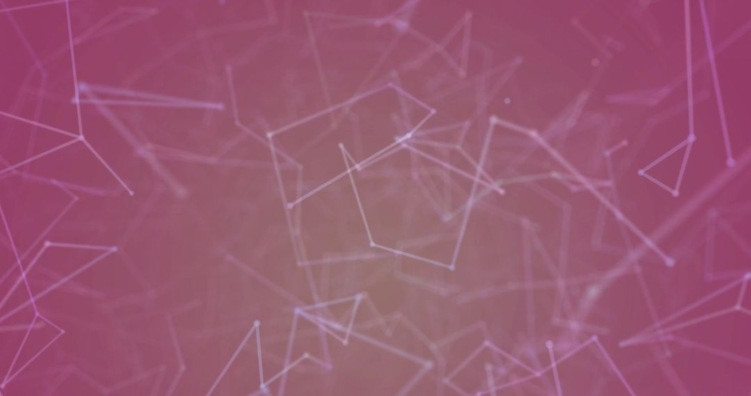 Abstract Network Connections on Vibrant Purple Background