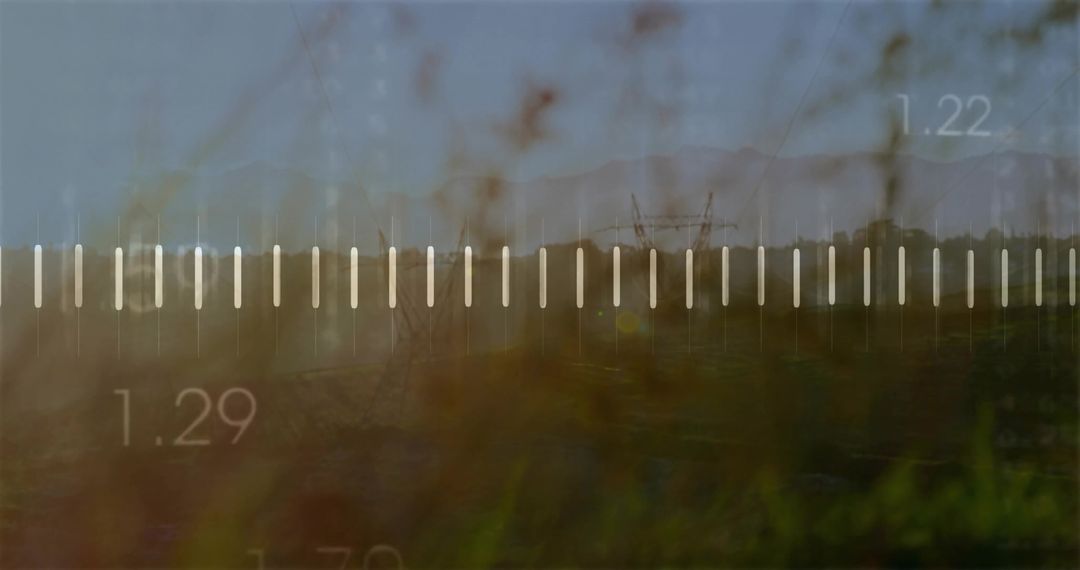 Interactive Slider Blending Nature and Technology in Open Grassland