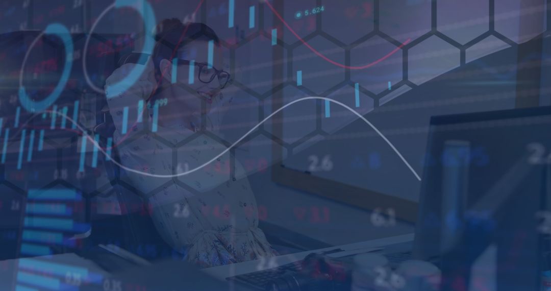 Data Analyst Working with Modern Analytics Tools in Office