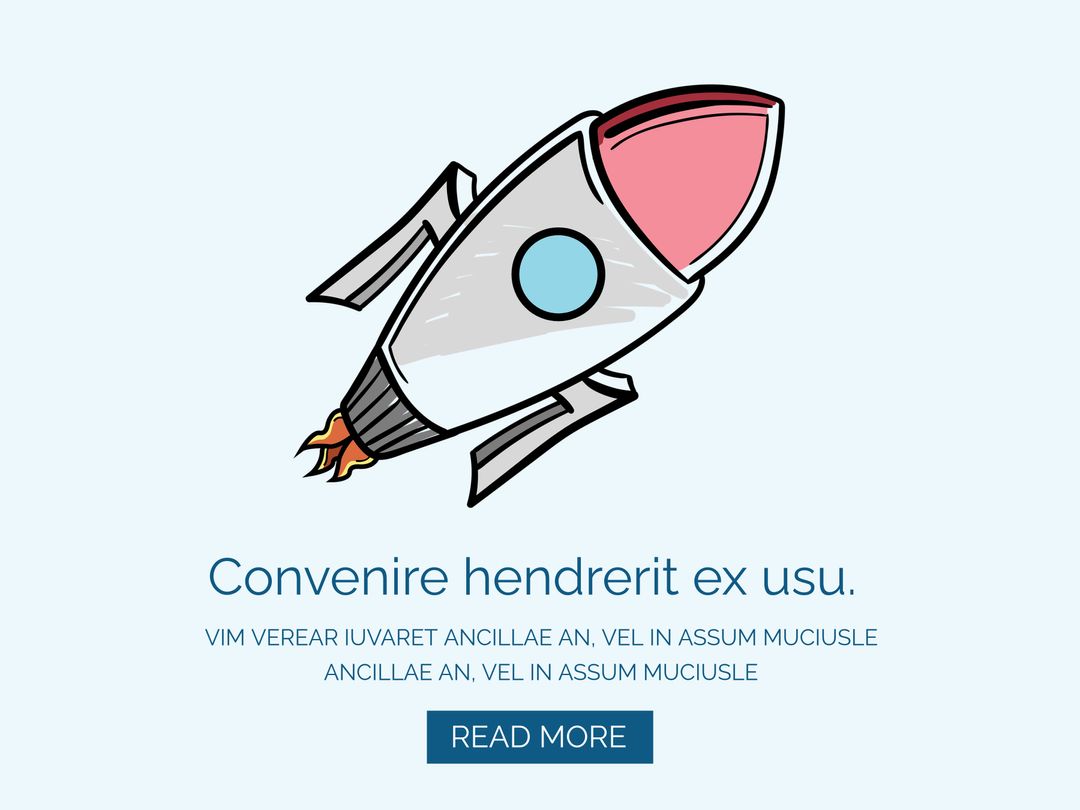 Stylized Rocket Symbolizing Innovation and Progress