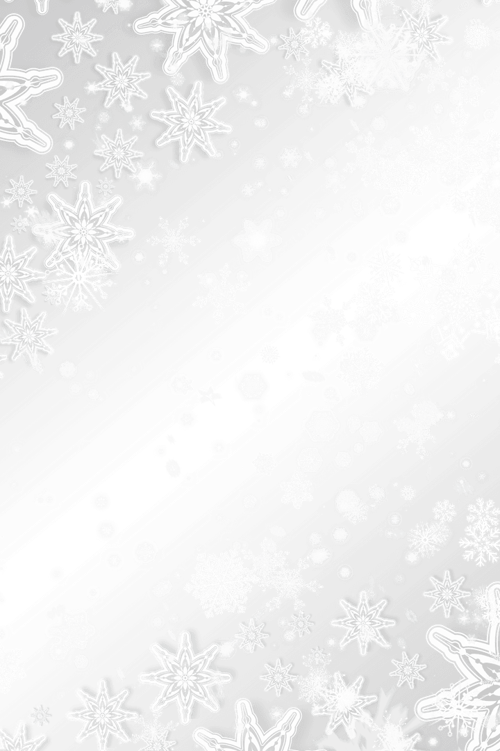 White Snowflakes on Transparent Background Vector Illustration
