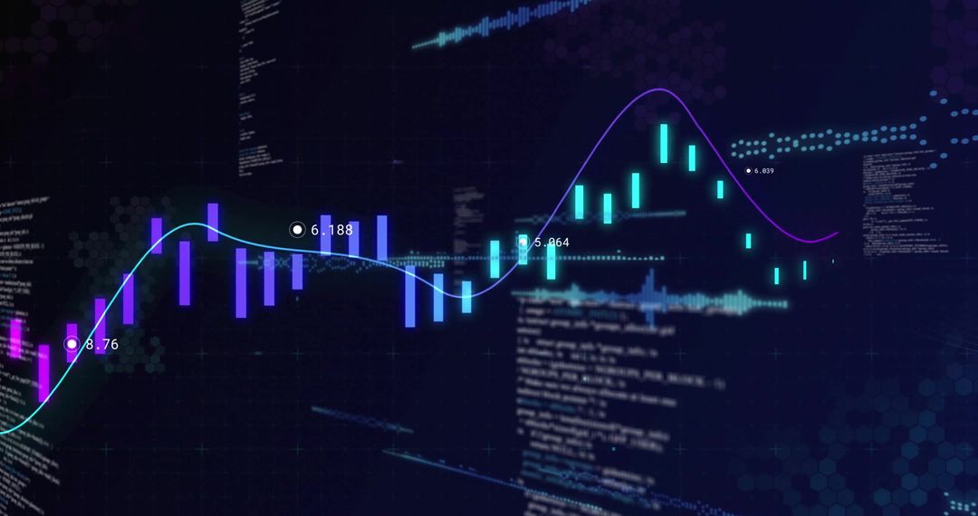 Stock Market Graphs Displaying Financial Analytics