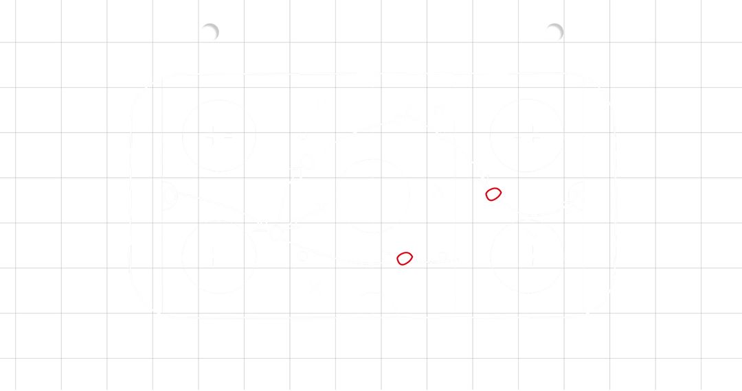 Minimalist Grid with Highlighted Intersections