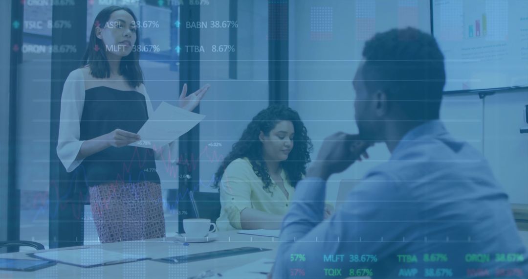 Global Stock Data Team Meeting with Professional Presentation