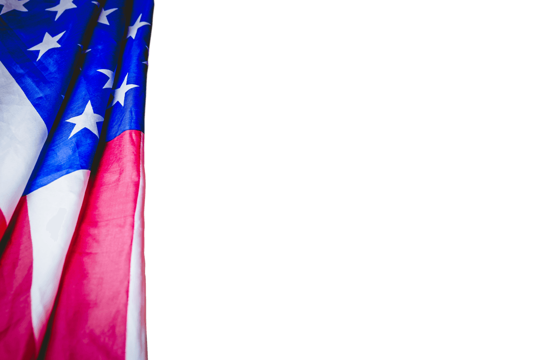 Isolated USA Flag on Transparent Background with Copy Space - Download Free Stock Images Pikwizard.com