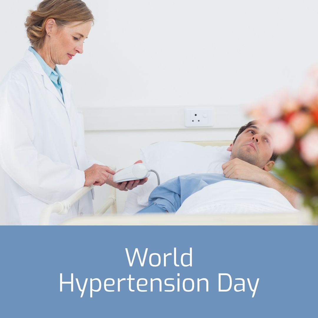World Hypertension Day: Doctor Examining Patient in Hospital