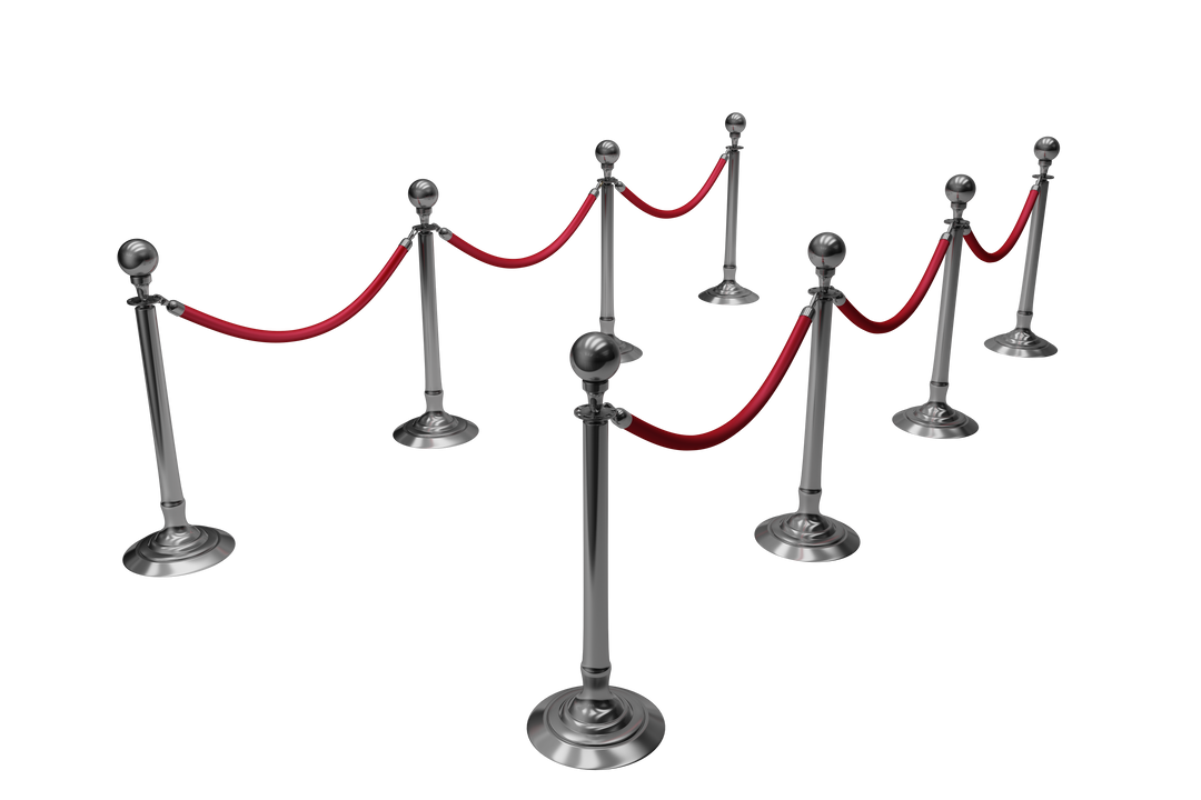 Red carpet partition with posts isolated on transparent background - Download Free Stock Images Pikwizard.com