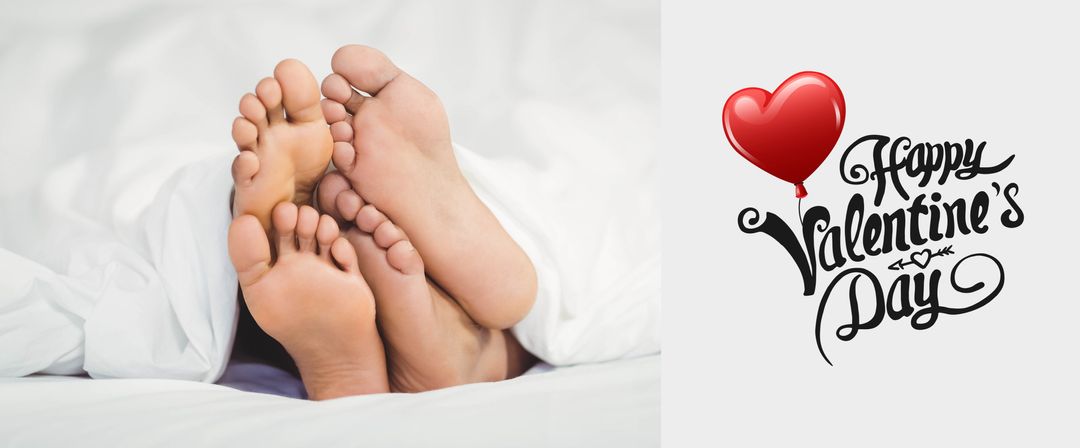 Couple Relaxing Under Blanket Celebrating Romance