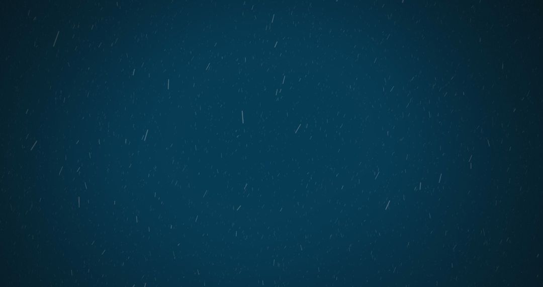 Abstract Falling White Particles on Blue Background