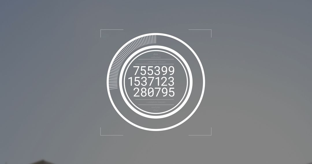 Futuristic Circular Digital Interface Concept