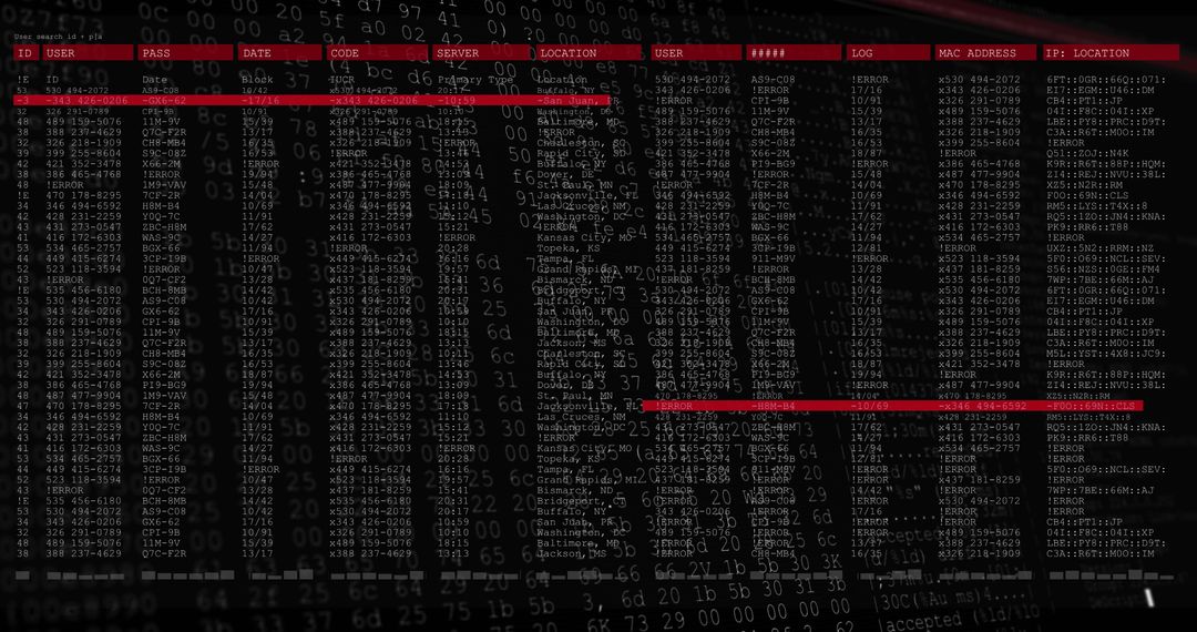 Cybersecurity Interface with Encrypted Data Processing Elements - Free Images, Stock Photos and Pictures on Pikwizard.com