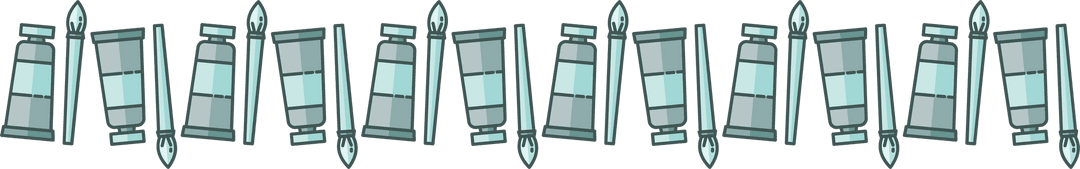 Seamless Blue Patterned Windows Illustration on Transparent Background