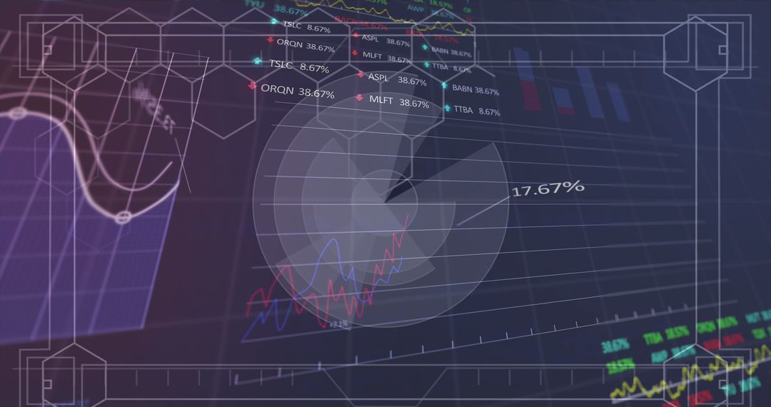 Abstract Digital Data Analysis on Futuristic Interface