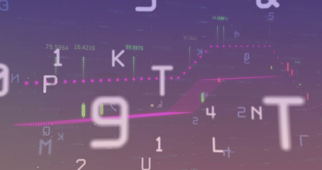 digital data processing in futuristic purple interface - Free Images, Stock Photos and Pictures on Pikwizard.com