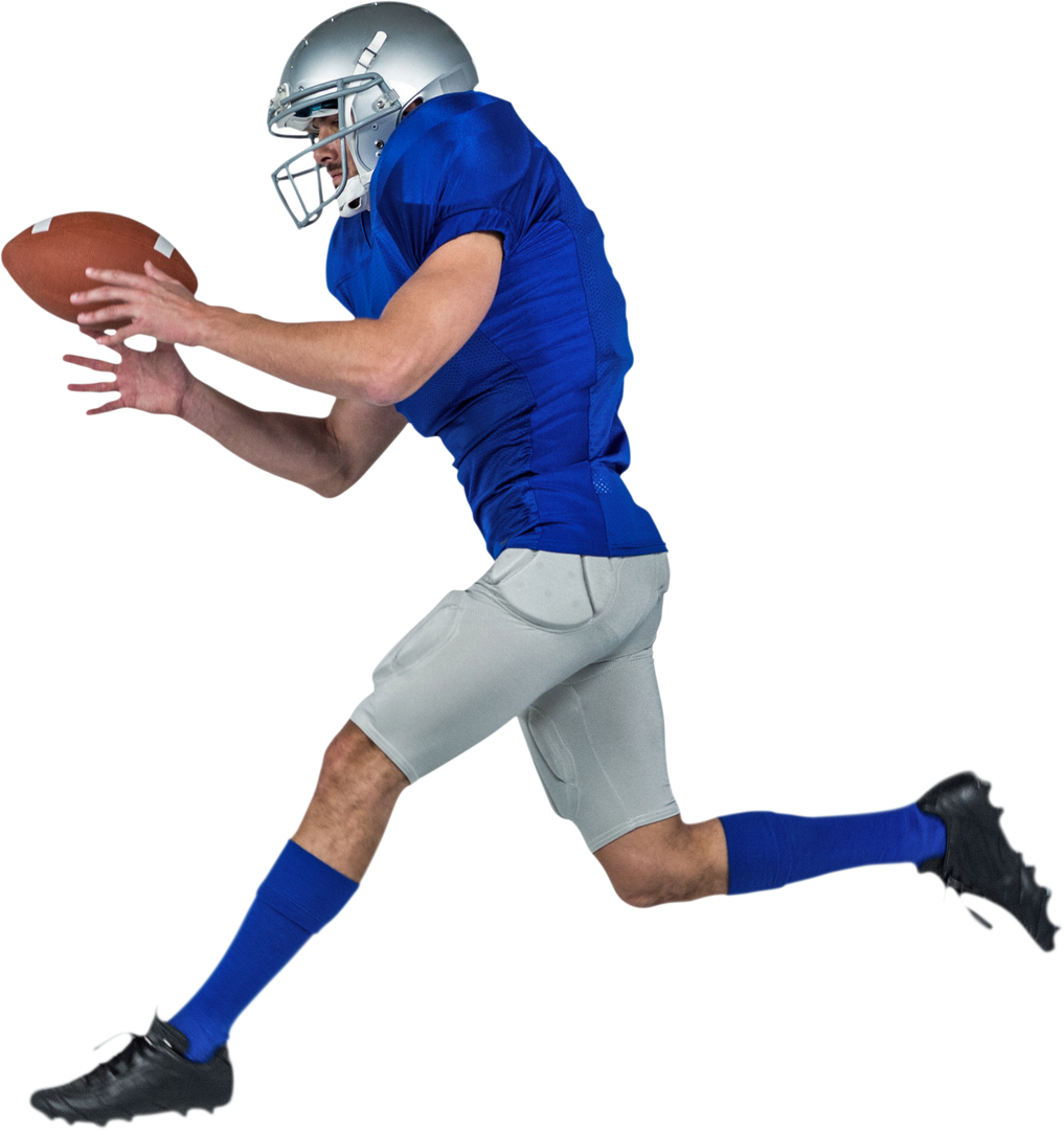 Transparent American Football Player Catching Ball - Download Free Stock Images Pikwizard.com