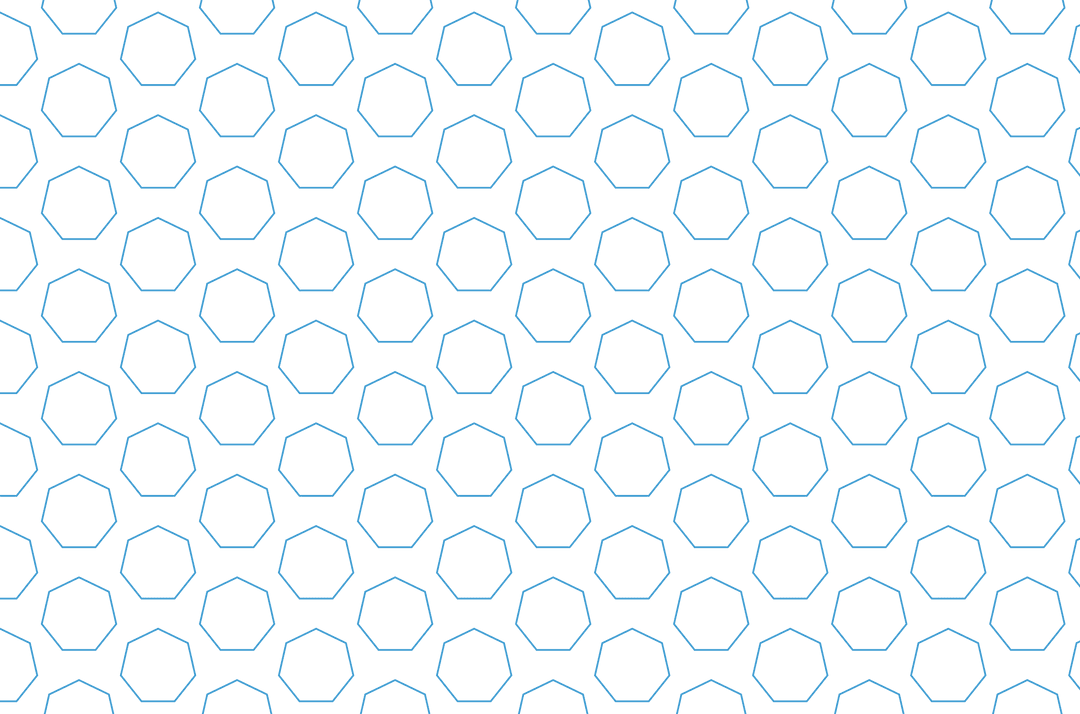 Hexagonal Blue Pattern on Transparent Background for Modern Design