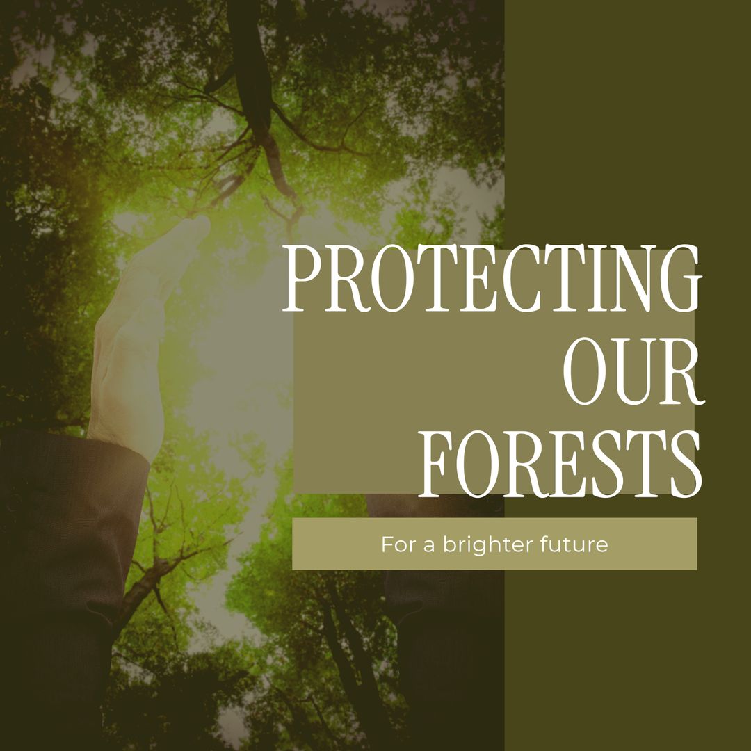 Conceptual Image of Forest Protection Advocacy for Environmental Awareness