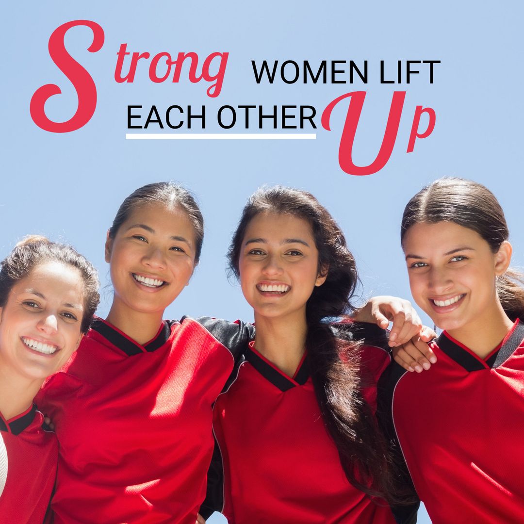 Empowered Women Smiling in Unity for Togetherness