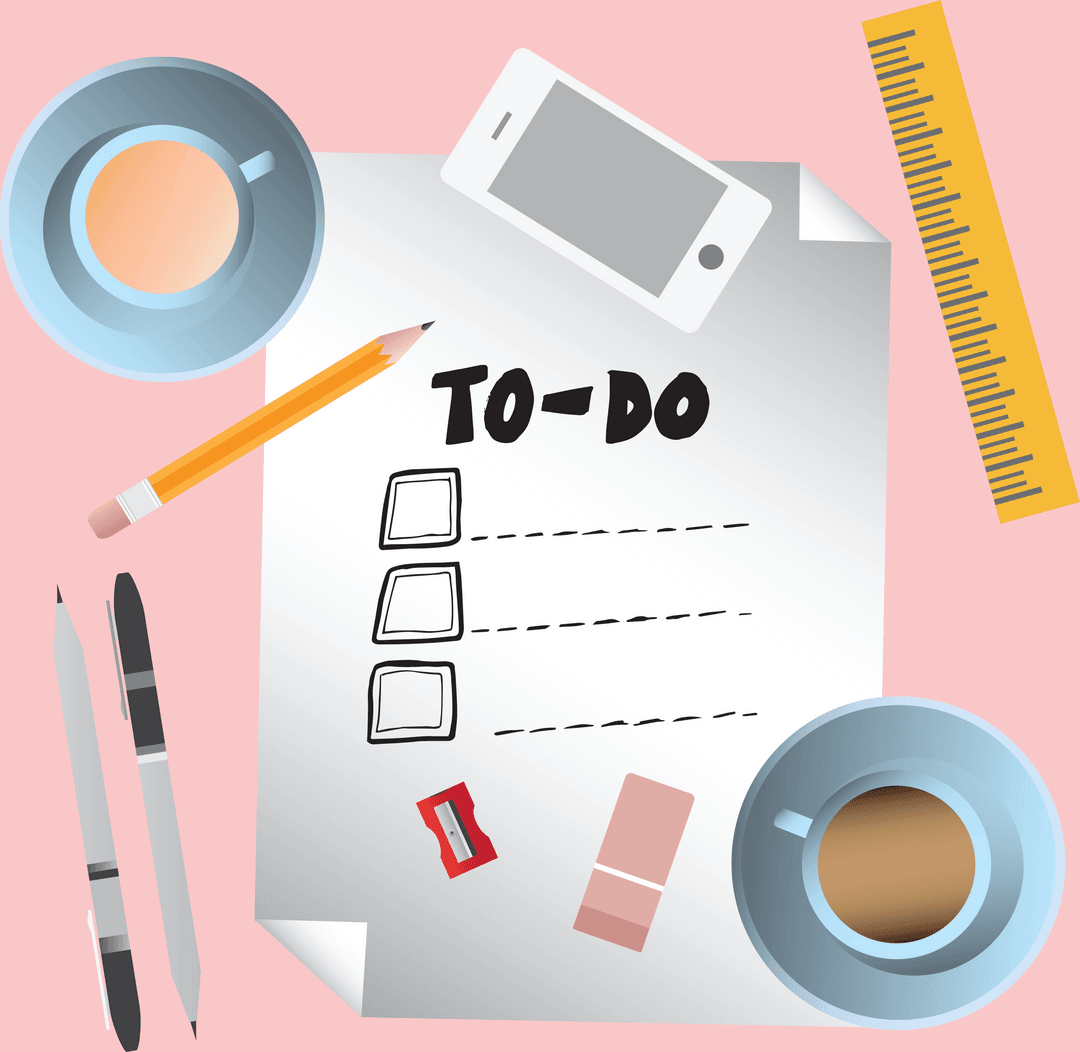 Planner Elements on Transparent Background Encouraging Organization - Download Free Stock Images Pikwizard.com