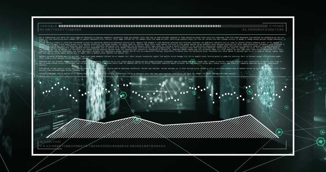 Futuristic Data Analysis with Digital Screens and Graphs