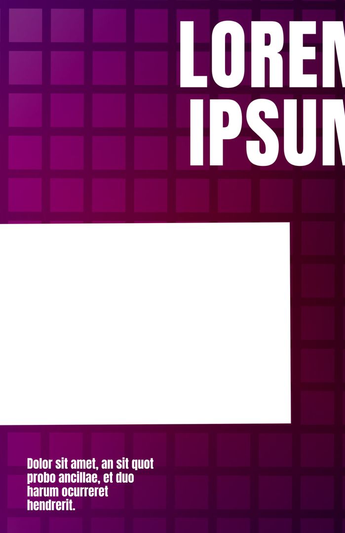 Bold Purple Grid Template for Modern Tech and Art Events - Download Free Stock Templates Pikwizard.com