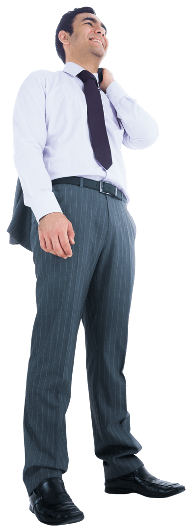 Smiling Professional Businessman on Transparent Background