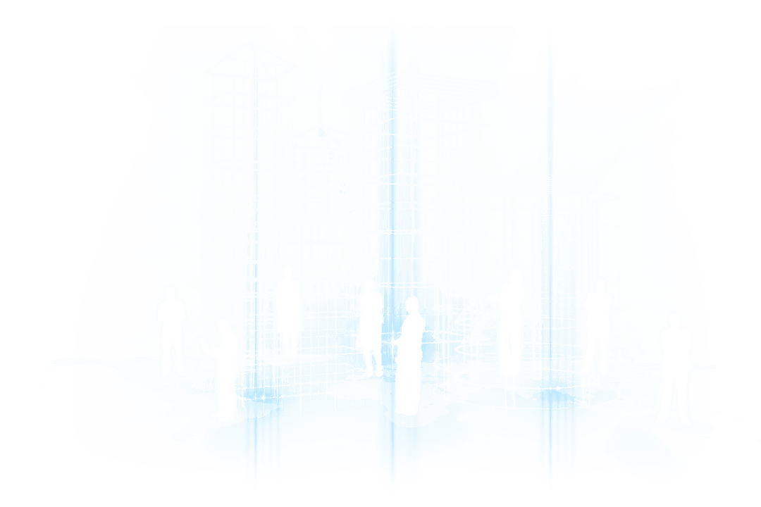 Global Business Teamwork on Transparent World Map