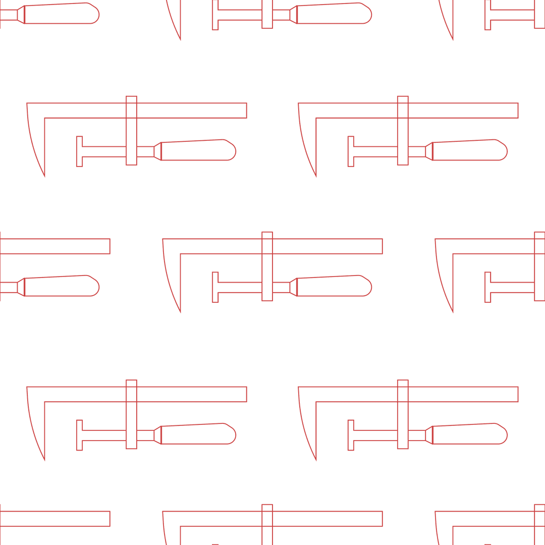 Red Bar Clamps Seamless Pattern on Transparent Background Vector Design - Download Free Stock Images Pikwizard.com