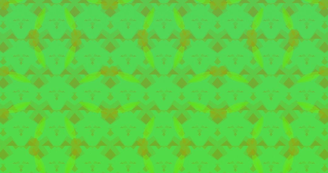 Vibrant Kaleidoscope Pattern in Lush Green Tones