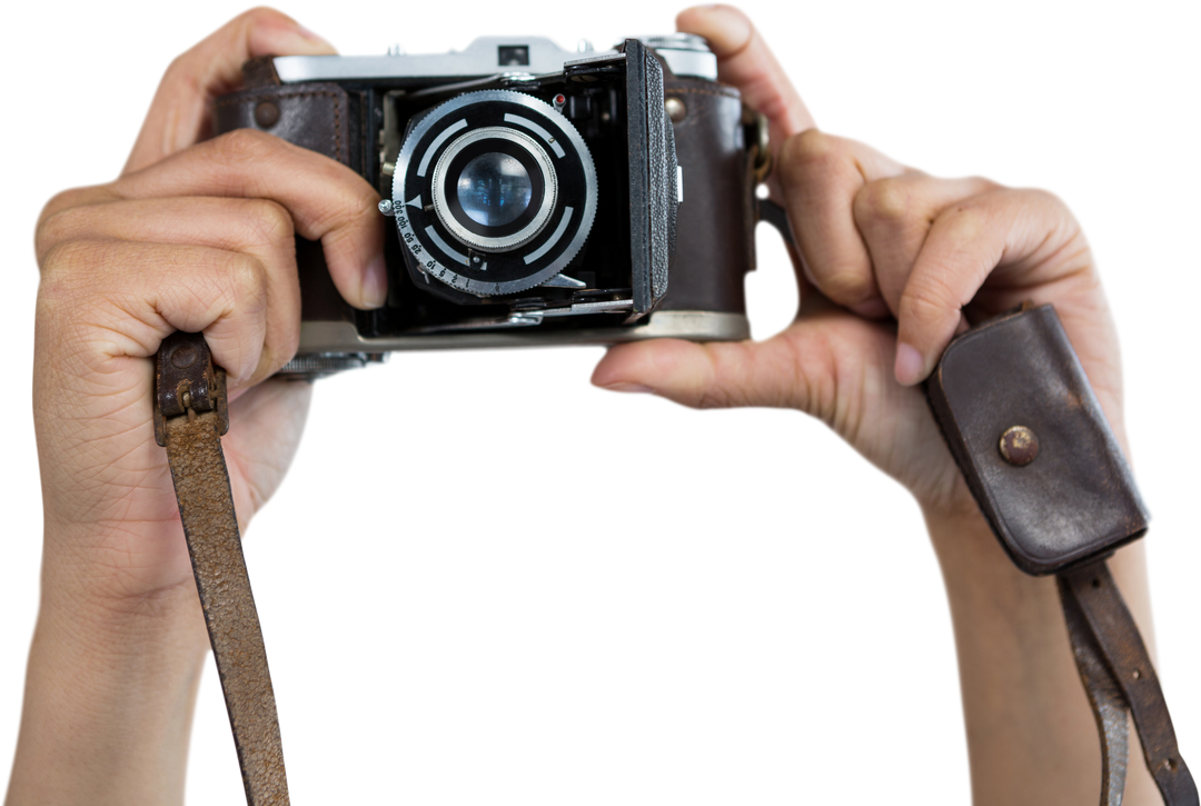 Hands Carefully Holding Vintage Camera Transparent Background - Download Free Stock Images Pikwizard.com