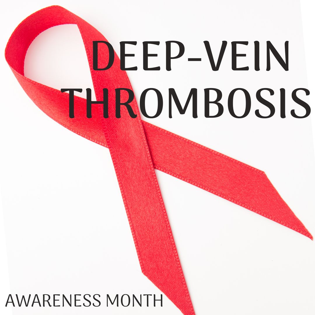 Deep Vein Thrombosis Awareness Month Red Ribbon