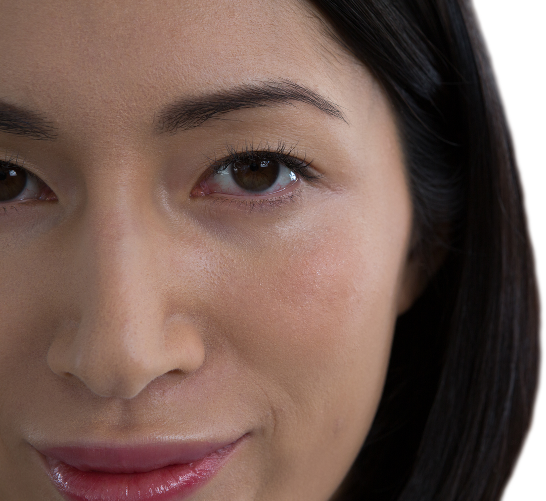 Transparent Close-up of Young Woman Smiling Gently at Camera - Download Free Stock Images Pikwizard.com