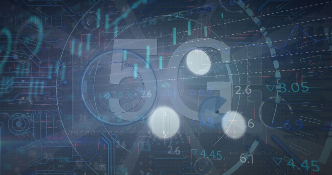 Futuristic 5G Network and Data Processing Concept